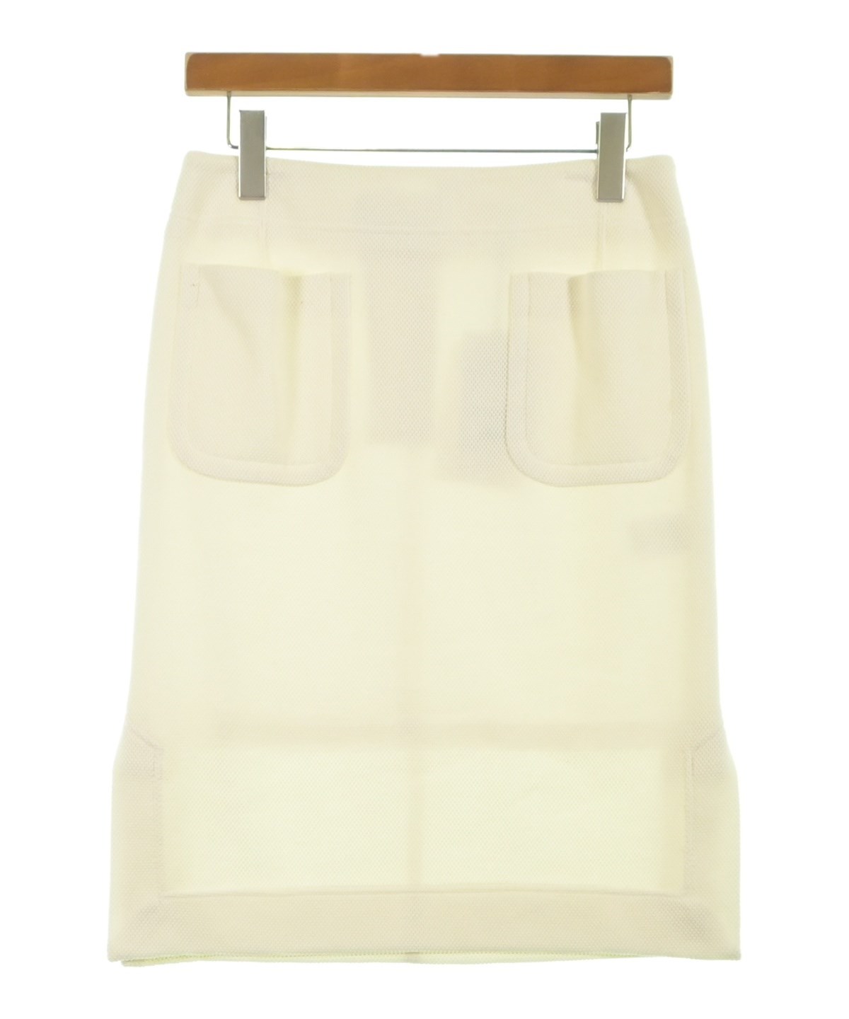 49AV JUNKO SHIMADA（49アベニュジュンコシマダ）ひざ丈スカート 白