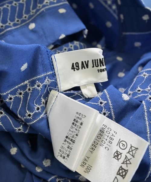 49AV JUNKO SHIMADA（４９アベニュジュンコシマダ）ワンピース 青 サイズ:38(S位) レディース/2200672554117