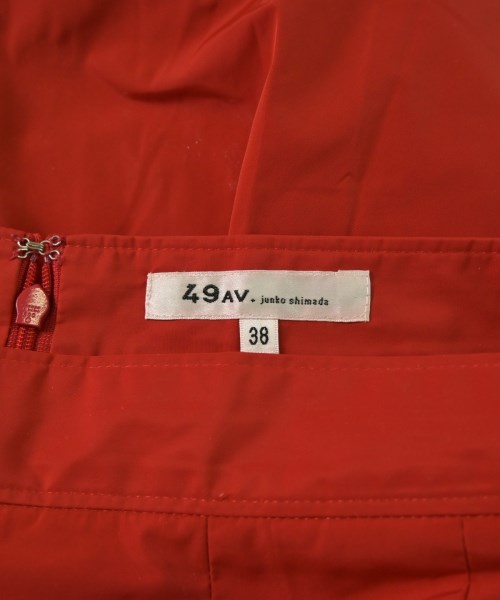 49AV JUNKO SHIMADA（４９アベニュジュンコシマダ）ロング・マキシ丈スカート 赤 サイズ:38(S位) レディース/2200656073047