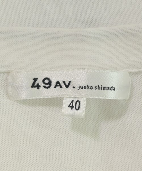 49AV JUNKO SHIMADA（４９アベニュジュンコシマダ）カーディガン 白 サイズ:40(M位) レディース/2200712461023