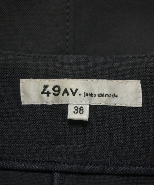 49AV JUNKO SHIMADA（４９アベニュジュンコシマダ）ひざ丈スカート 紺 サイズ:38(S位) レディース/2200645824049