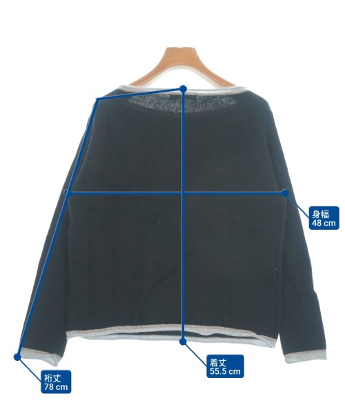 49AV JUNKO SHIMADA（４９アベニュジュンコシマダ）ニット・セーター 黒 サイズ:-(XL位) レディース/2200639763033