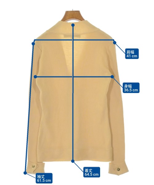 49AV JUNKO SHIMADA（４９アベニュジュンコシマダ）カーディガン 黄 サイズ:38(S位) レディース/2200648725183