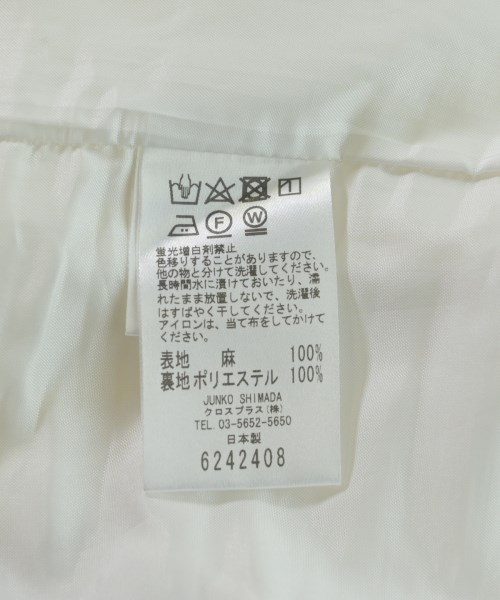 49AV JUNKO SHIMADA（４９アベニュジュンコシマダ）その他 白 サイズ:40(M位) レディース/2200706291018