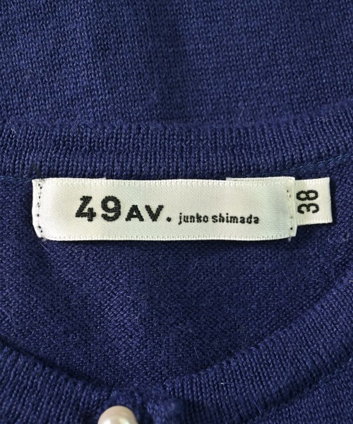 49AV JUNKO SHIMADA（４９アベニュジュンコシマダ）カーディガン 紺 サイズ:38(S位) レディース/2200687546084
