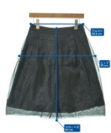 LANVIN COLLECTION（ランバンコレクション）ひざ丈スカート 黒 サイズ:40(M位) レディース/2200626707217