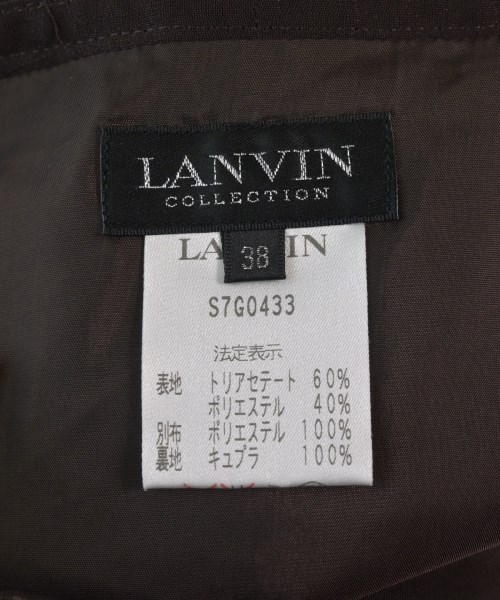LANVIN COLLECTION（ランバンコレクション）ひざ丈スカート 茶 サイズ:38(S位) レディース/2200607955057