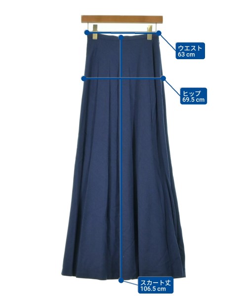 LANVIN COLLECTION（ランバンコレクション）ロング・マキシ丈スカート 紺 サイズ:38(S位) レディース/2200615916323
