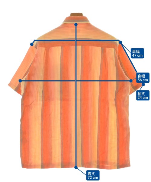 LANVIN COLLECTION（ランバンコレクション）カジュアルシャツ オレンジ サイズ:L メンズ/2200675138154