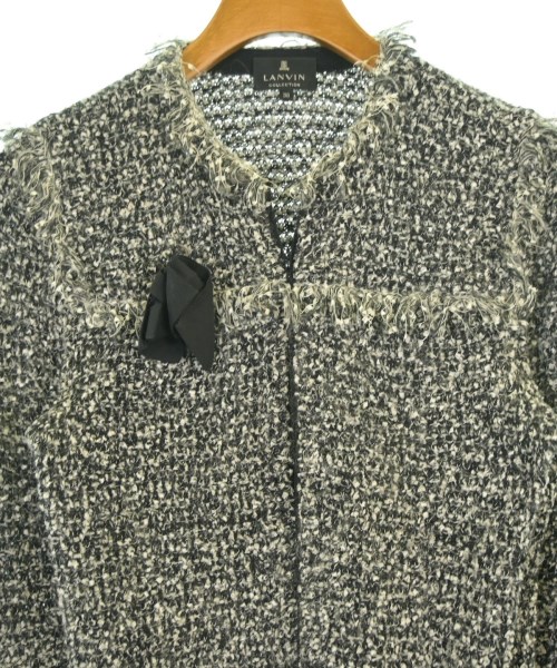 LANVIN COLLECTION（ランバンコレクション）ノーカラージャケット 黒 サイズ:38(M位) レディース/2200676776140