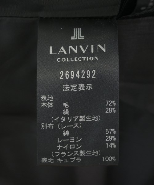 LANVIN COLLECTION（ランバンコレクション）テーラードジャケット 黒 サイズ:36(XS位) レディース/2200711851085