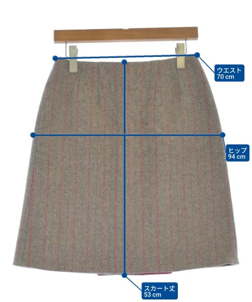 LANVIN COLLECTION（ランバンコレクション）ひざ丈スカート ベージュ サイズ:40(M位) レディース/2200646472041