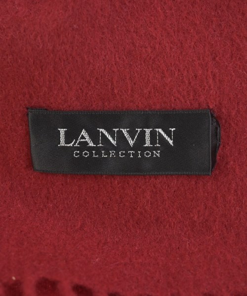 LANVIN COLLECTION（ランバンコレクション）ストール 赤 サイズ:- レディース/2200653202112