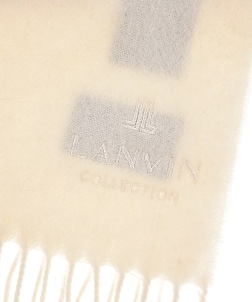 LANVIN COLLECTION（ランバンコレクション）マフラー 白 サイズ:- レディース/2200704957077