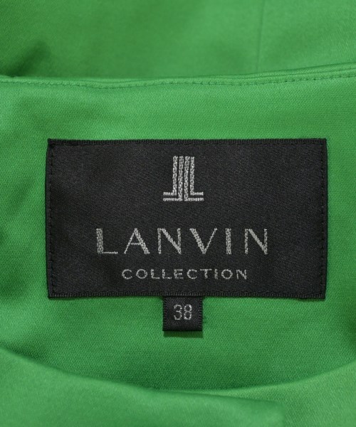 LANVIN COLLECTION（ランバンコレクション）ノーカラージャケット 緑 サイズ:38(S位) レディース/2200639407074