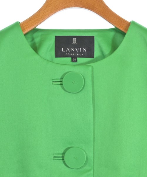 LANVIN COLLECTION（ランバンコレクション）ノーカラージャケット 緑 サイズ:38(S位) レディース/2200639407074