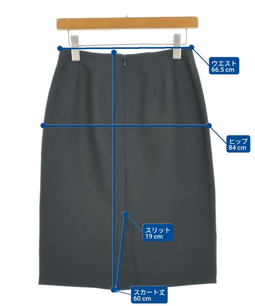 LANVIN COLLECTION（ランバンコレクション）ひざ丈スカート グレー サイズ:38(S位) レディース/2200664761059