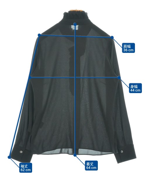 LANVIN COLLECTION（ランバンコレクション）ブラウス 黒 サイズ:38(S位) レディース/2200664761080