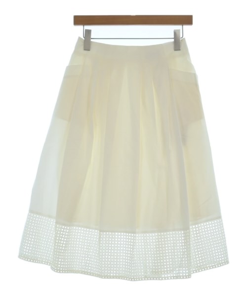 LANVIN COLLECTION(ランバンコレクション)ひざ丈スカート 白 サイズ:38(S位)/2200662969020
