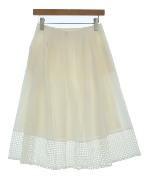 LANVIN COLLECTION（ランバンコレクション）ひざ丈スカート 白 サイズ:38(S位) レディース/2200662969020