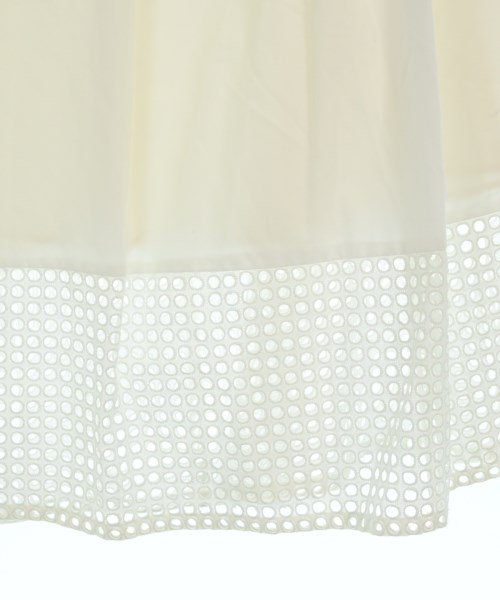 LANVIN COLLECTION（ランバンコレクション）ひざ丈スカート 白 サイズ:38(S位) レディース/2200662969020