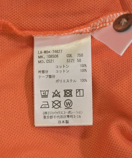 LANVIN COLLECTION（ランバンコレクション）ポロシャツ オレンジ サイズ:50(XL位) メンズ/2200717676064