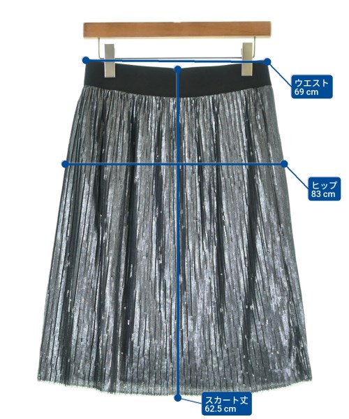 LANVIN COLLECTION（ランバンコレクション）ひざ丈スカート 青 サイズ:40(M位) レディース/2200687828012