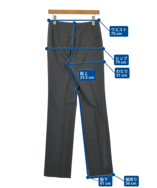 LANVIN COLLECTION（ランバンコレクション）スラックス グレー サイズ:38(S位) レディース/2200687828029