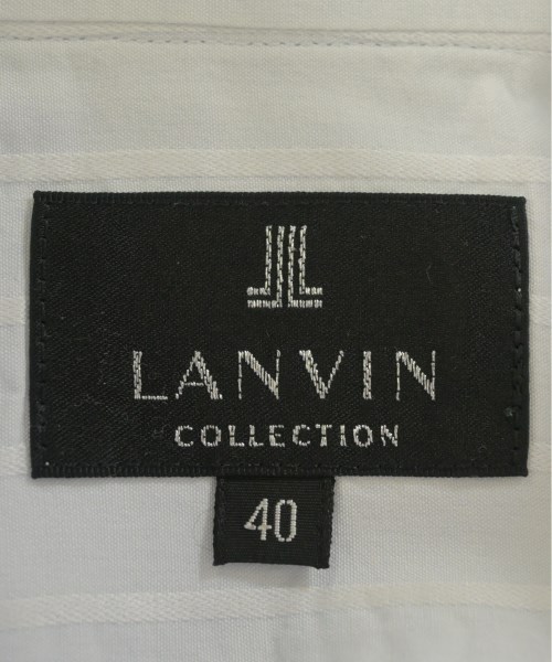 LANVIN COLLECTION（ランバンコレクション）カジュアルシャツ 白 サイズ:40(L位) メンズ/2200690927030