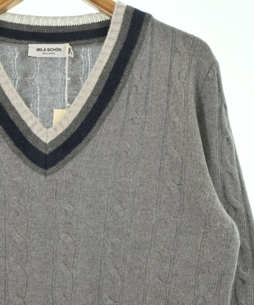 Mila Schon（ミラショーン）ニット・セーター グレー サイズ:46(M位) メンズ/2200633859046