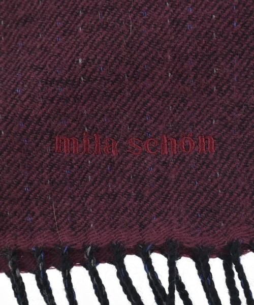 Mila Schon（ミラショーン）マフラー 赤 サイズ:- メンズ/2200669879063