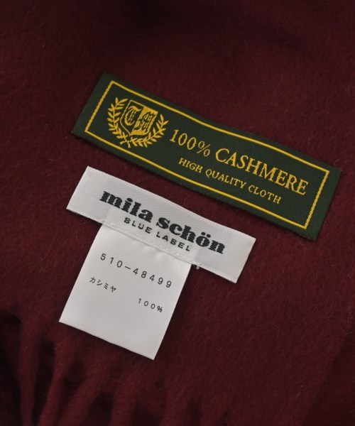 Mila Schon（ミラショーン）マフラー 赤 サイズ:- レディース/2200710605252