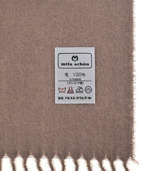 Mila Schon（ミラショーン）マフラー 茶 サイズ:- レディース/2200664521196