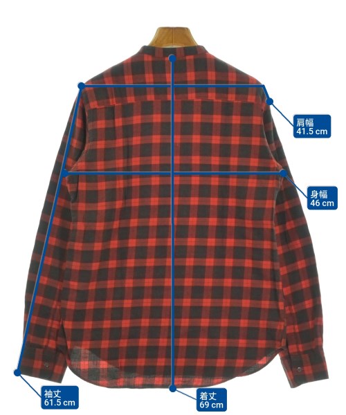 ASPESI（アスペジ）カジュアルシャツ 赤 サイズ:38(S位) レディース/2200623945049