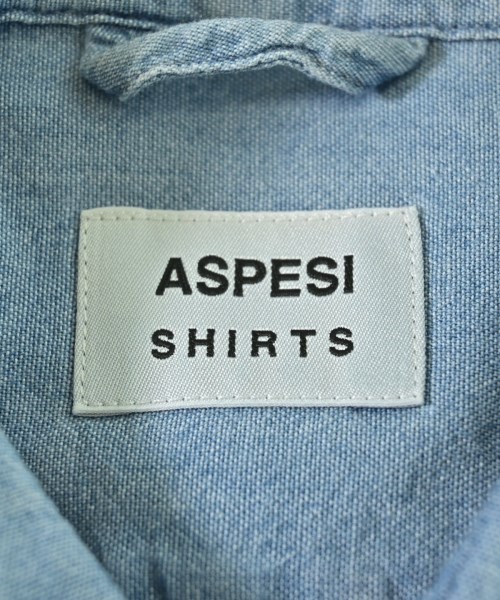 ASPESI（アスペジ）カジュアルシャツ 青 サイズ:40(L位) メンズ/2200625363131