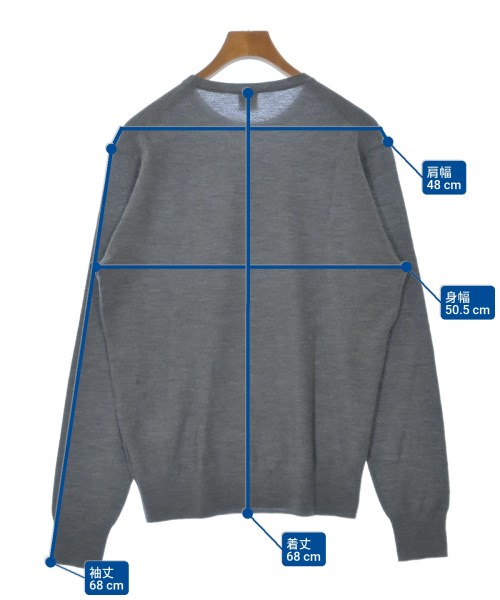 ASPESI（アスペジ）ニット・セーター グレー サイズ:52(XXL位) メンズ/2200625363186