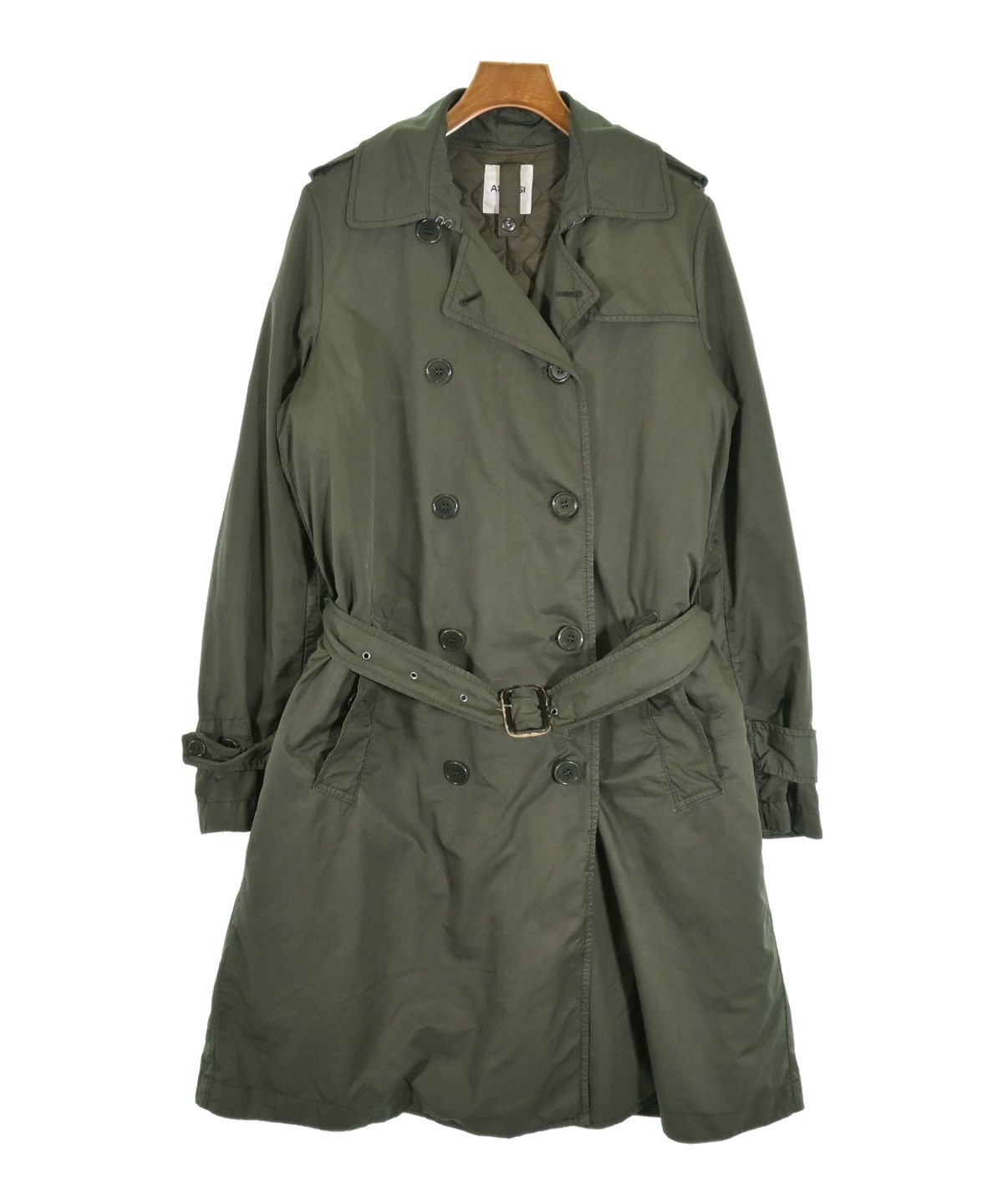 未使用 ASPESI アスペジ トレンチコート カーキ S スプリングコート ASPESI（アスペジ）トレンチコート カーキ サイズ:S レディース