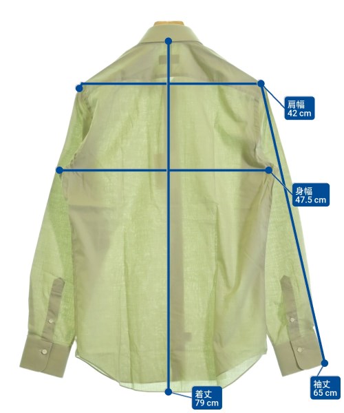 GHERARDINI（ゲラルディーニ）カジュアルシャツ 緑 サイズ:39(M位) メンズ/2200623947029