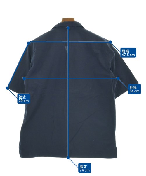 Bagutta（バグッタ）カジュアルシャツ 紺 サイズ:38(L位) メンズ/2200639136103