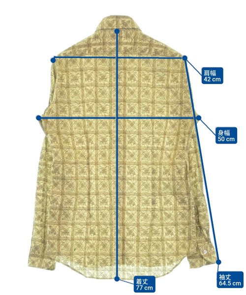 Bagutta（バグッタ）カジュアルシャツ ベージュ サイズ:40(L位) メンズ/2200603817021