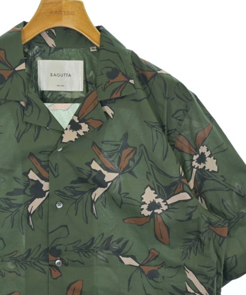 Bagutta（バグッタ）カジュアルシャツ 緑 サイズ:M メンズ/2200671926267