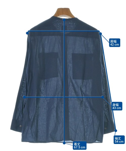 Bagutta（バグッタ）カジュアルシャツ 紺 サイズ:40(M位) レディース/2200674877061