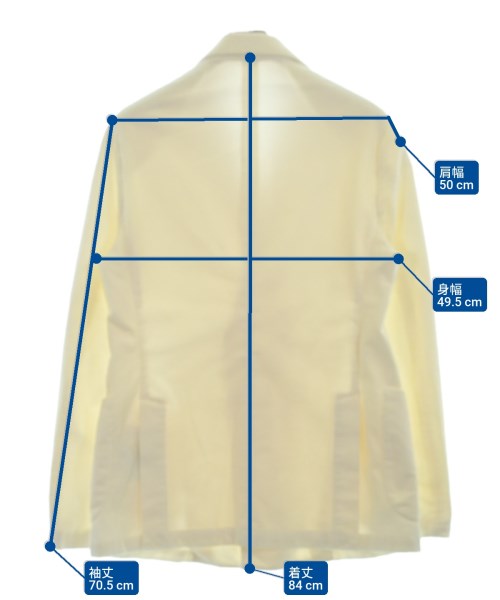 Bagutta（バグッタ）テーラードジャケット 白 サイズ:50(XL位) メンズ/2200656928033