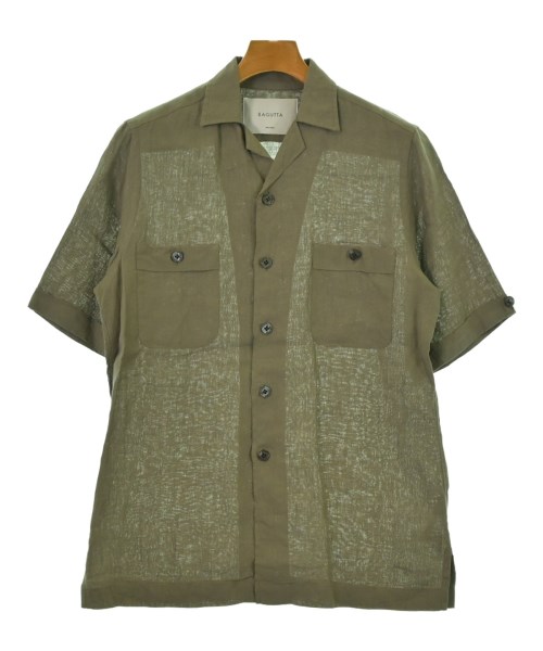 Bagutta(バグッタ)カジュアルシャツ カーキ サイズ:XS/2200636285033