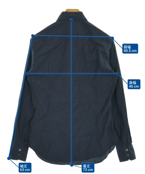 Bagutta（バグッタ）カジュアルシャツ 紺 サイズ:38(S位) メンズ/2200672208034