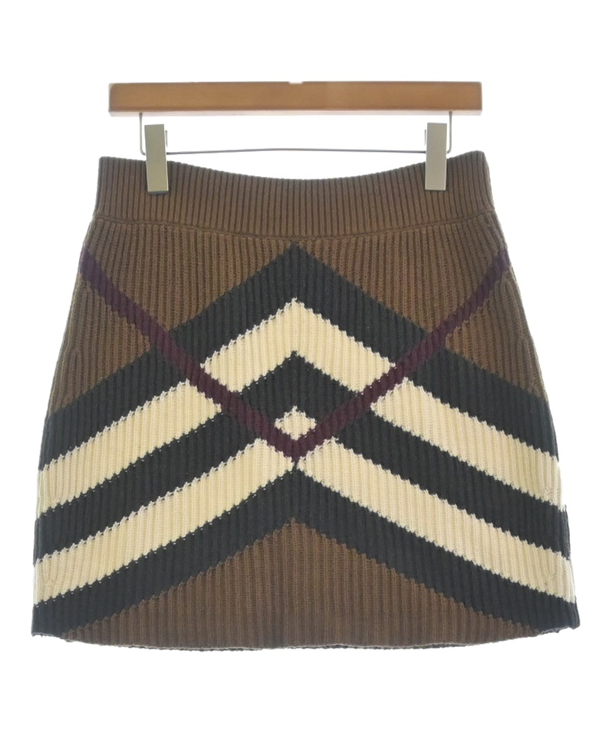 BURBERRY（バーバリー）ミニスカート 茶 サイズ:M レディース