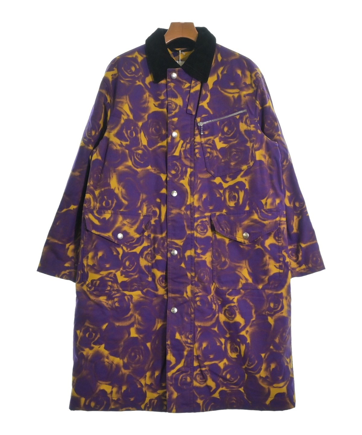 BURBERRY（バーバリー）ステンカラーコート 紫 サイズ:38(S位) メンズ
