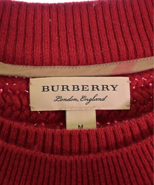 BURBERRY（バーバリー）ニット・セーター 赤 サイズ:M レディース