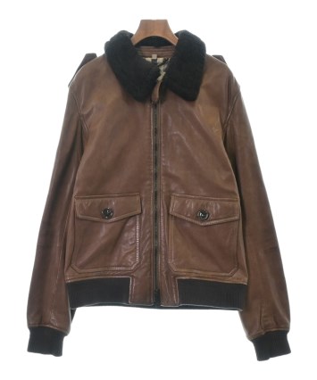 BURBERRY（バーバリー）ライダース 茶 サイズ:54(XXL位) メンズ