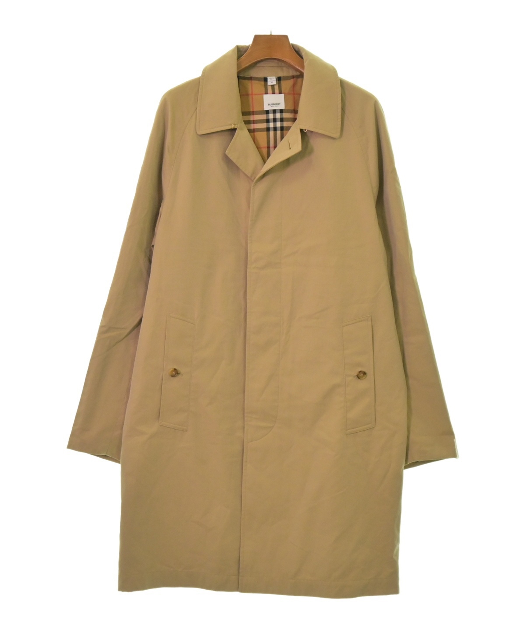 Burberry ステンカラーコート レディース ベージュ ノバチェック